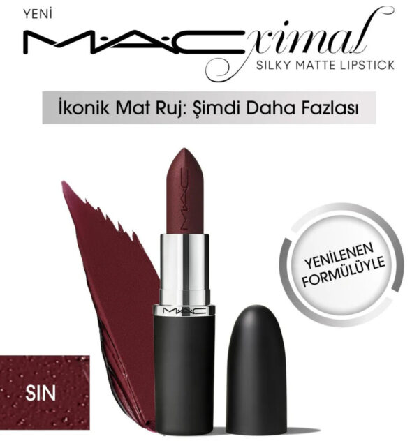 M A C XIMAL Silky Matte Lipstick - Sin