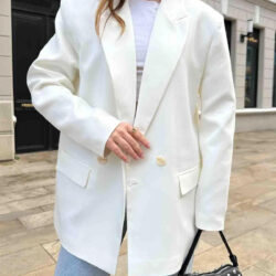 Oversize Blazer Jacket White