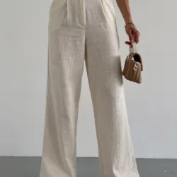 Relax Linen Trousers Cream