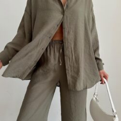 Relax Tencel Trousers Khaki