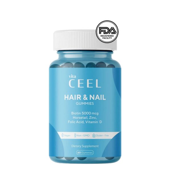 Vita Ceel Hair Nail Vitamin Chewable (60 Gummies)